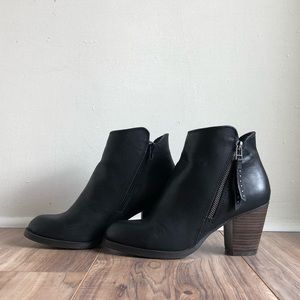 Black ankle boots by Curfew